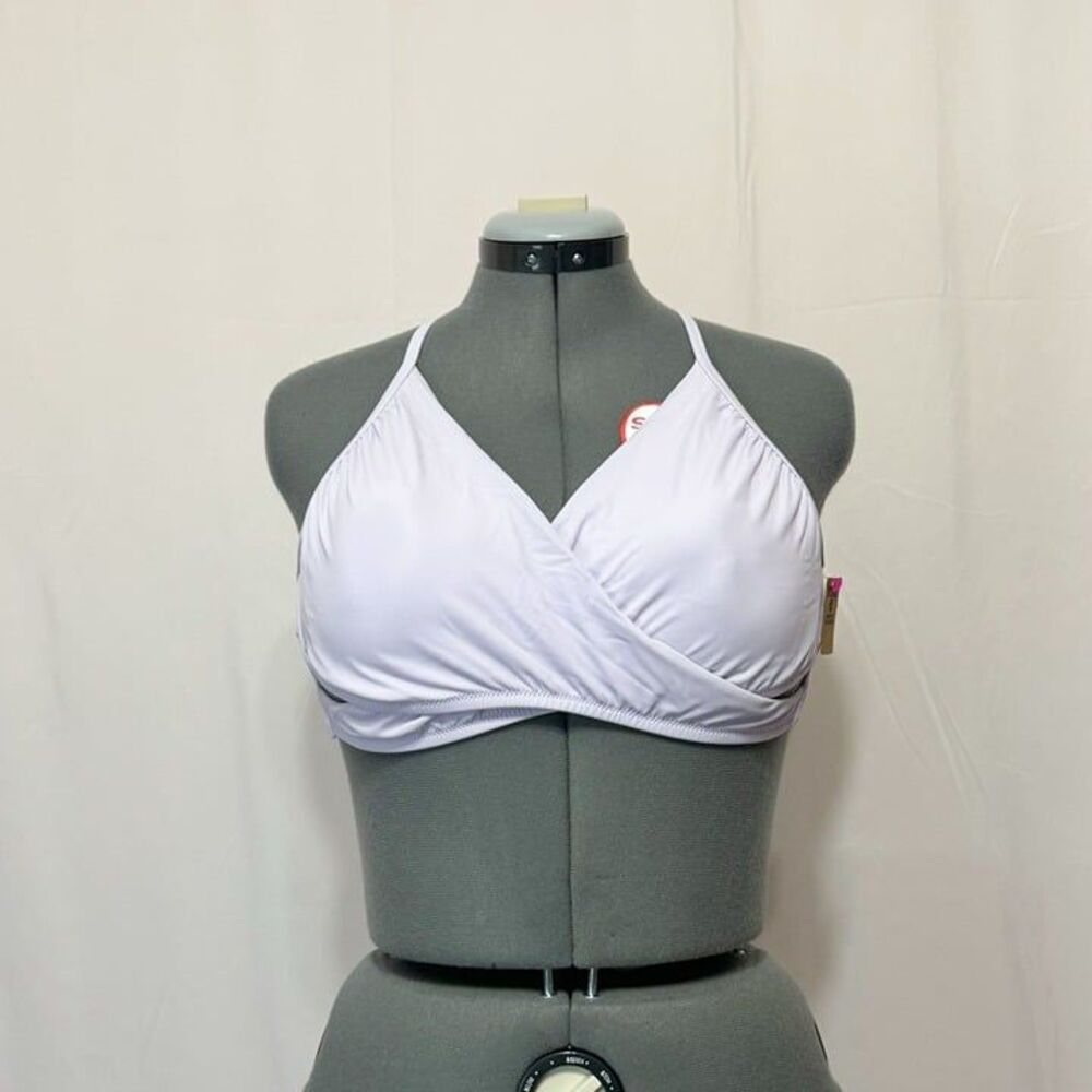 Pink Victoria's Secret NWT Sz XXL Lavender Body Wrap Bikini Swim Top - Picture 3 of 9